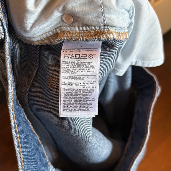 OLD NAVY Balloon Fit Ankle Size 14 Classic Blue Denim Jeans - Picture 11 of 11